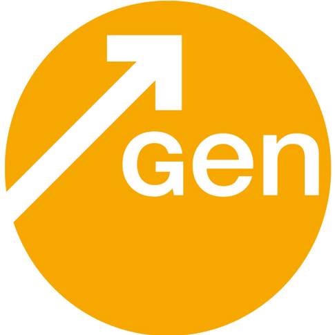 Partner Organization Generation Enterprise image of GEN Logo InDesign CMYK Print Button Indd
