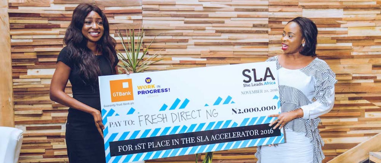 Post Profile Fresh Direct NG, DeliveryBros and Medsaf win 2016 She Leads Africa Demo Day image of Sla Accelerator Fresh Direct Ng First Place Winner