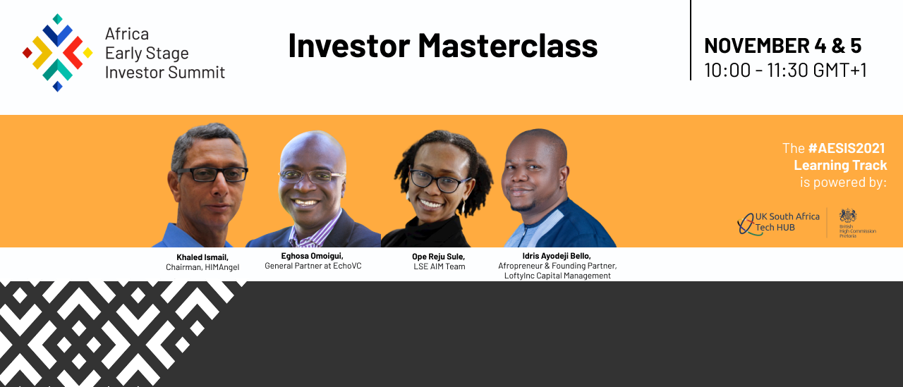 Post Profile VC4A & ABAN Announce New Partnership with the UK Government While Gearing up to the Africa Early Stage Investor Summit 2021 image of Blog AESIS Learning Track Banner Plain