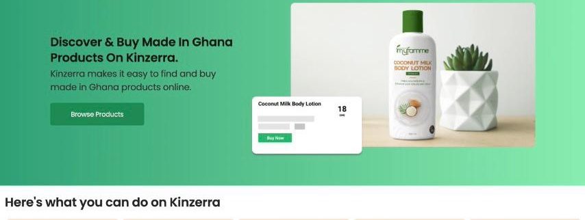 Cover image of Kinzerra, E-commerce venture on VC4A