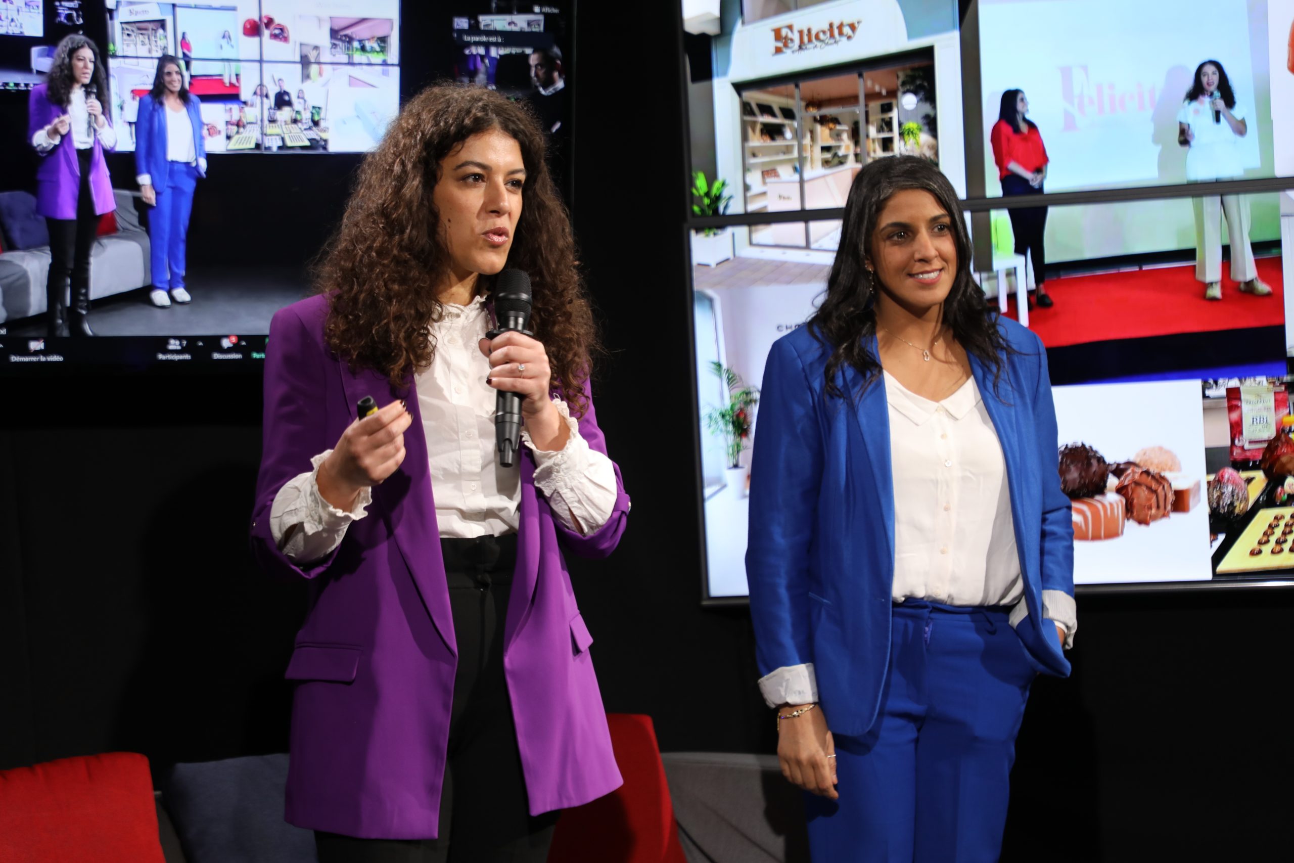 Felicity team pitching their company