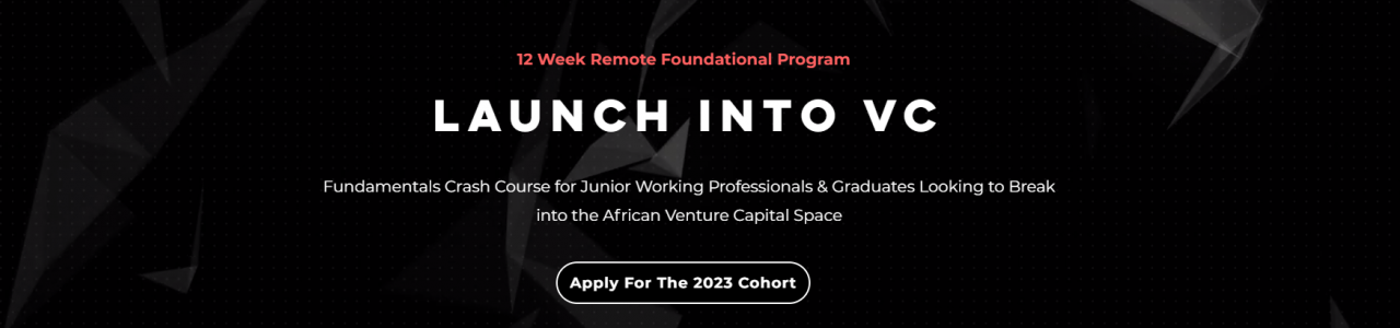 Launch into VC 2023 Fellowship Application
