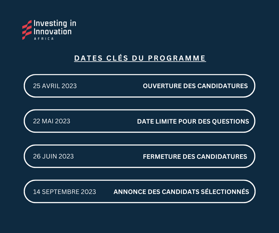 I3 Year 2 Key program dates - French