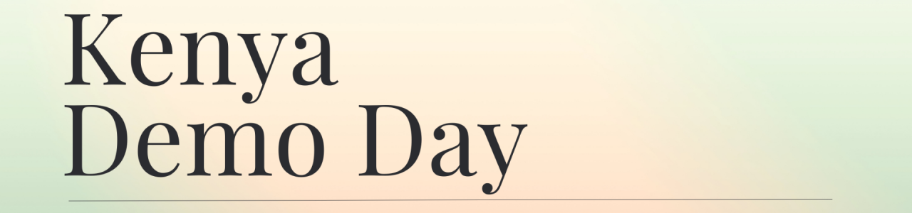 FoundersBoost Kenya Demo Day