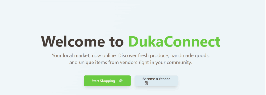 Cover image of DukaConnect, E-commerce venture on VC4A