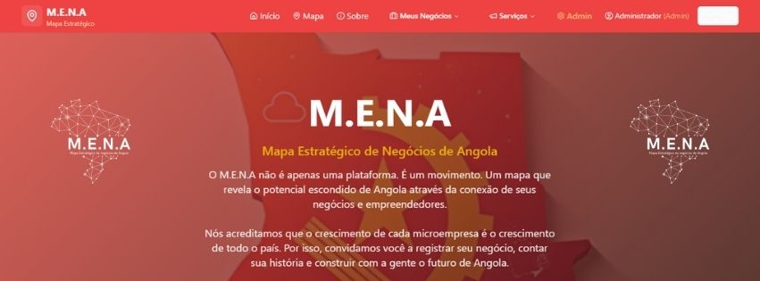 Cover image of M.e.n.a - Mapa Estratégico de Negócios de Angola, Software as a Service venture on VC4A