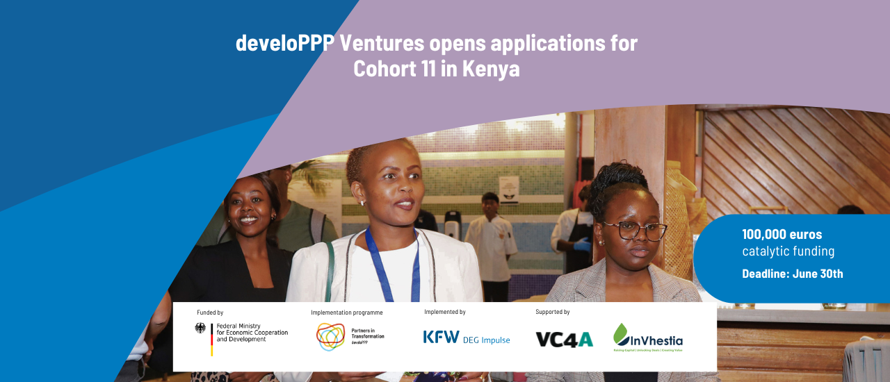 Post Profile develoPPP Ventures launches Cohort 11: EUR 100K non-dilutive funding opportunity for high-impact Kenyan startups image of Press Release Cover Kenya