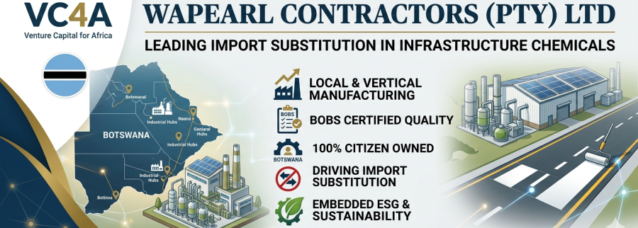 Cover image of Wapearl Contractors (Pty) Ltd, Clean technology and energy venture on VC4A