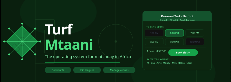 Cover image of Turf Mtaani, Sports and wellness venture on VC4A